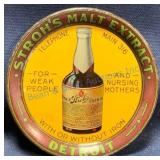 Prohibition Era Stroh's Malt Extract Tip Tray