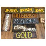 Hand-Painted Wooden Signboards