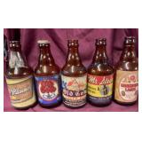 5 IRTP Steinie Beer Bottles