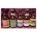 5 IRTP Label Steinie Beer Bottles