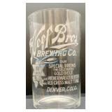 The Neef Bros. Brewing Co. Etched Beer Glass