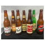 7 Vintage Ohio Brewery Beer Bottles