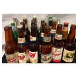 24 Vintage Beer Bottles With Labels