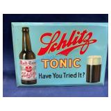 Prohibition Era Schlitz Tonic Sign