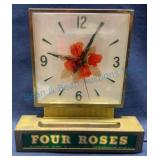 Four Roses Blended Whiskey Advertising Clock