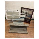 Four-Paned Planters, Window, and Wall Racks