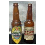 2 Early Montana Brewery Beer Bottles