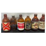 Six Washington Brewery Stubby Beer Bottles