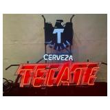 Tecate Neon Sign, 20 x 27 Inches