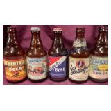 5 IRTP Steinie Beer Bottles