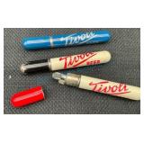 Three Early Tivoli Beer Lighters