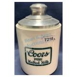 Coors Malted Milk Porcelain Canister