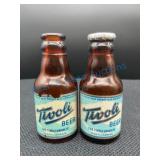 Tivoli Beer Bottle Salt Shakers