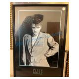 37 x 26 Elvis Presley Framed Portrait