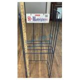 Metal Newspaper Rack with Marketplace Sign