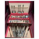 Flatware Set in Wooden Box