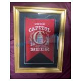 Early Capital Beer Felt Advertising Pennant