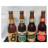 4 Florida Brewery Beer Bottles with Product