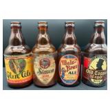 4 IRTP Steiny Beer Bottles, New York Breweries