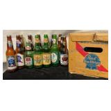 19 Vintage Pabst Bottles in Returnable Box