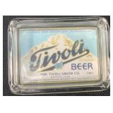 Tivoli Beer Glass Advertising Tray