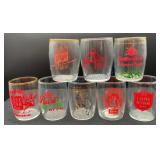 Vintage Breweries Advertising Glasses