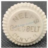 Neef's Gold Belt Porcelain Cork Bottle Stopper