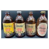 Four Varieties of Coors IRTP Stubby Bottles