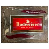 Budweiser Bar Sign with Acrylic Frame