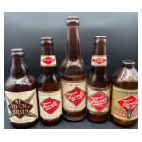 Five Tivoli Union Beer Bottles from 1951
