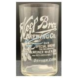 Neef Bros Brewing Co. Advertising Beer Glass