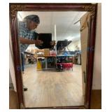 Rectangular Mirror With Ornamental Frame
