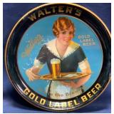 Walters Gold Label Beer Advertising Tray