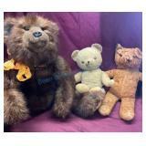 Three Plush Teddy Bears
