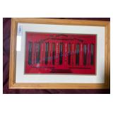 Framed Vintage Stir Stick Collection
