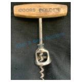 Coors Golden Advertising Corkscrew