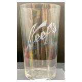 Neef's Early Etched Advertising Beer Glass