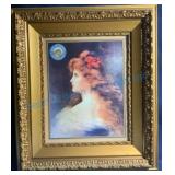Antique Gilded Frame with Coors Ad Print