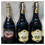 3 Budweiser Gallon Bottles