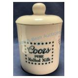 Prohibition-Era Coors Pure Malted Milk Canister