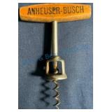 Anheuser-Busch Wooden Handle Corkscrew