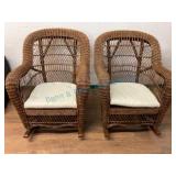 Wicker Rocking Chairs With Cushions