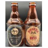 Two IRTP Steinie Beer Bottles From NY Breweries