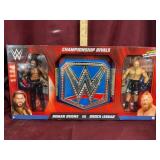 WWE Championship Rivals Roman Reigns & Brock Lesna