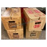 Falstaff and Miller returnable Bottle Boxes