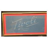 Etched Glass Tivoli Advertisement