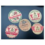 Vintage Anheuser-Busch Beer Coasters