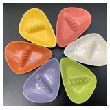 Six Coors Pottery Ashtrays