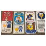 Four Vintage wood Pabst Beer Signs