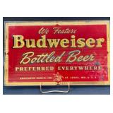 Budweiser Painted Reverse Bar Sign